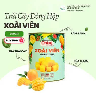 Ohla Topping Thốt Nốt Trái Cây Ngâm Đóng Hộp, tăng độ ngon cho trà trái cây, trà sữa.
